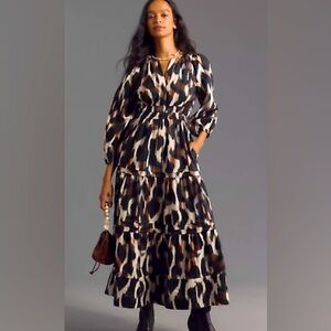 Anthropologie The Somerset Maxi Dress: Long-Sleeve Poplin Edition NWT